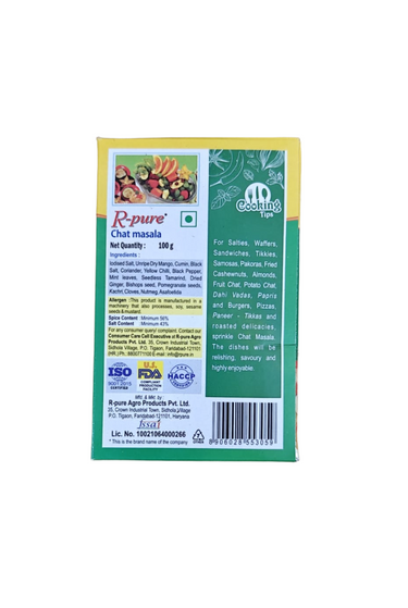 R-Pure - Chat Masala 100gm (Pack of 10Pcs)